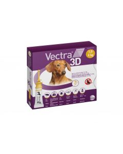 Vectra 3D 3Pip 0,8Ml Cani 1,5-4Kg Giallo