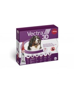 Vectra 3D 3Pip 8Ml Cani >40Kg Rosso